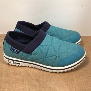 LL Bean Kids Slippers Blue Nylon size 5